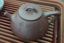 泱青韻原礦紫砂壺純手工泡茶壺家用功夫茶具茶壺刻繪石瓢壺 幽蘭石瓢 200ml 曬單實(shí)拍圖