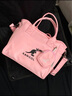 KANGOL官方餃子包新款時(shí)尚百搭休閑大容量手提斜挎單肩包大學(xué)生ins韓風(fēng) 蜜桃粉 曬單實(shí)拍圖