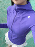 DESCENTEBODYFLEX 女子運動(dòng)夾克 WOMEN’S TRAINING系列DESCENTE迪桑特 PP-紫色 S (160/80A) 曬單實(shí)拍圖