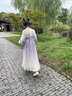 耀王兒童漢服女童中國風(fēng)古裝襦裙古風(fēng)古箏表演服6-12歲女孩唐裝MHK03 紫色 120 曬單實(shí)拍圖