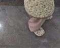 泰蘭尼斯涼鞋夏季新款蝴蝶結(jié)公主鞋防滑軟底休閑鞋子女童鏤空透氣 米白 20 適合腳長12.8-13.2cm 曬單實拍圖