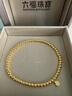 六福珠寶足金簡(jiǎn)約圓珠黃金手鏈女款計價(jià)B01TBGB0072 3.27克(含工費422元) 砂面大版 曬單實(shí)拍圖