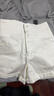 艾諾絲雅詩【商場同款】夏季新品百搭牛仔褲褲褲子高腰短褲30533295 白色 M 曬單實拍圖