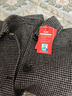 皮爾卡丹（pierre cardin）女裝雙面羊絨大衣女短款小個(gè)子千鳥(niǎo)格2022年新款呢子 黑格 S 曬單實(shí)拍圖