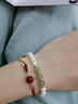 曉夢(mèng)諸暨淡水珍珠手鏈女款小眾設計和田玉珠玉石手串閨蜜手飾禮物 璽晶級和田玉轉運珠+諸暨淡水珍 曬單實(shí)拍圖