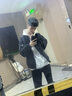 妍莉芬（yanlifen）棒球服秋冬短外套女裝秋季2025年新款短款羽絨棉服女風(fēng)衣外套上衣 黑色薄款 2XL 建議156-175斤 曬單實(shí)拍圖