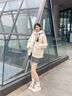 LPVG可愛小眾板鞋女款2025春秋新款百搭鞋子大頭面包鞋厚底小白鞋女 藍(lán)棕色 37 曬單實拍圖