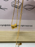中國黃金（CHINA GOLD）黃金吊墜小蠻腰項鏈女足金鉆石套鏈七夕情人節禮物送女友媽媽 鑲鉆小蠻腰+贈925鏈+摯愛(ài)玫瑰禮盒 曬單實(shí)拍圖