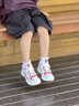 泰蘭尼斯kids跳繩鞋兒童綜訓(xùn)赤足運(yùn)動(dòng)鞋戶外男童輕減震鞋子透氣鞋白/紅30 曬單實(shí)拍圖