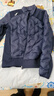 JOMA 運動(dòng)羽絨服男短款時(shí)尚青年冬季加厚鴨絨保暖防風(fēng)防寒男士冬裝外套 藍色 L 曬單實(shí)拍圖
