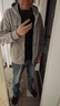羅蒙（ROMON）衛(wèi)衣男士2025春季寬松休閑外套男百搭連帽上開衫衣男WY333淺灰L 曬單實拍圖