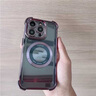 ZRGAE適用于iPhone 16 Pro Max蘋果14promax手機(jī)殼四角氣囊Magsafe磁吸透明女款鏡頭全包防摔保護(hù)套男簡(jiǎn) 紫色漏標(biāo)款 蘋果14 曬單實(shí)拍圖