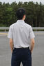 吉約蒙【三防免燙】短袖襯衫男士灰色商務(wù)夏季高級(jí)感職業(yè)正裝免燙襯衣 量子灰 39 曬單實(shí)拍圖