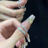 中國(guó)黃金 S925銀月光戀人情侶戒指男女一對(duì)戒生日七夕節(jié)禮物送女友 月光戀人對(duì)戒-情侶款【玫瑰禮盒】*當(dāng)/次日達(dá) 曬單實(shí)拍圖