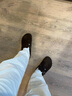 BIRKENSTOCK勃肯德國(guó)進(jìn)口男女款牛皮絨面革軟底Boston包頭拖鞋 深棕常規(guī)版660461 41 曬單實(shí)拍圖