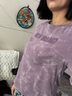 德瑪納正肩印花T恤2025春秋個(gè)性灰暈染層次感輕薄柔軟百搭上衣 曬單實(shí)拍圖