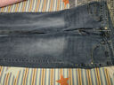 真維斯牛仔褲男秋冬季寬松百搭休閑直筒褲男新款大碼潮流時(shí)尚闊腿長(cháng)褲子 磨白藍 32 (2尺5) 曬單實(shí)拍圖