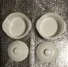 半物生活蒸蛋碗甜品碗雙耳湯粥碗西式陶瓷湯盅兒童早餐麥片蒸蛋布丁烤碗 雙耳帶蓋蒸蛋碗（奶白） 曬單實(shí)拍圖