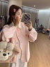 韓惠芷美式復(fù)古加厚棒球服外套女春秋新款韓版寬松百搭學(xué)生夾克機(jī)車風(fēng)潮 A79杏色春秋款 【雙層有內(nèi)里】 L 【建議100-125斤】 曬單實(shí)拍圖