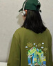 夢特嬌300g重磅純棉TtTt恤工作服定制印logo團建文化衫情侶班服短袖圓領(lǐng) 【CY-潮牌200g】純棉短袖 墨綠色 S 曬單實拍圖