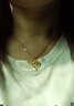 中國黃金（CHINA GOLD）足金康乃馨黃金項鏈女?huà)寢尶畹鯄嫺邫n生日禮物送媽媽生日長(cháng)輩實(shí)用 康乃馨吊墜+贈金色銀鏈 曬單實(shí)拍圖