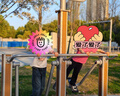 納維凱爾（Navigare）意大利小帆船女童褲子兒童闊腿運(yùn)動長褲童裝自由自在花灰140 曬單實拍圖