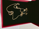 中國(guó)黃金（CHINA GOLD）黃金莫比烏斯項(xiàng)鏈女足金環(huán)環(huán)相扣首飾七夕情人節(jié)生日禮物送女友 【京速達(dá)】足金項(xiàng)鏈 約2.8-2.9g【多退少補(bǔ)】 曬單實(shí)拍圖
