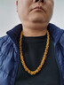 DRSJ越南鍍沙金項鏈男粗款仿真純黃金色999鍍金麻花不易掉色大金鏈子 布紋紋精品 60cm 曬單實(shí)拍圖