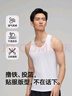 海瀾之家男士背心男100%純棉10A抗菌保暖打底背心大碼健身運動男士背心 100%純棉10A抗菌-白色3條 2XL /180(體重150-170斤) 曬單實拍圖