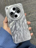 韻寧適用oppofindx8s手機殼新款findx8pro漸變羽紗oppofindx7保護套x7ultra硅膠x6高級x6pro男女保護殼 【銀色】漸變羽紗 OPPO Find X6 曬單實(shí)拍圖