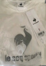 樂(lè)卡克（Le coq sportif）法國(guó)公雞男女春運(yùn)動(dòng)休閑大logo短袖T恤 象牙白色 M 曬單實(shí)拍圖