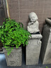 荷府家居 家居新中式浮雕祥云展示柱 戶外庭院裝飾柱落地?cái)[件綠植盆栽增高底座 【云海】50cm高 曬單實(shí)拍圖