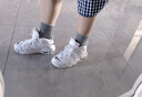 耐克（NIKE）女鞋Air More Uptempo GS青少年耐磨中幫復(fù)古籃球鞋 DH9719-100 36.5 曬單實(shí)拍圖