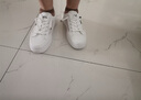 百麗尚熙系列平底小白鞋女網(wǎng)面夏季2025爆款女鞋薄款透氣久走不累腳配裙子 白黑 37 曬單實拍圖