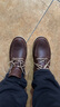 Timberland添柏嵐男鞋休閑鞋秋冬戶(hù)外徒步耐磨皮革舒適經(jīng)典中幫馬丁靴A1JTW A1JTW245/棕色 43.5 (275mm) 曬單實(shí)拍圖