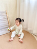 貝樂咿嬰兒衣服夏季空調服長袖連體衣莫代爾男女寶寶睡衣哈衣小童外出服 6677-淺藍+6831-淺綠 90cm （1-2歲22-26斤） 曬單實拍圖