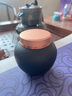 茶皇子（CHAHUANGZI）茶葉罐陶瓷密封罐粗陶茶罐紅茶普洱儲(chǔ)藏罐小號(hào)家用茶葉儲(chǔ)存罐 禪黑-小號(hào) 160ml 1個(gè) 曬單實(shí)拍圖