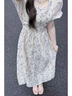 莫代爾溫柔風連衣裙女2025夏季新款收腰顯瘦甜美茶歇氣質(zhì)薄款透氣涼感裙 圖片色 XL 120-145斤 曬單實拍圖