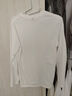 唐獅長(cháng)袖T恤男25春秋新款純色上衣男圓領(lǐng)內搭打底衫 B款/白色 M 曬單實(shí)拍圖