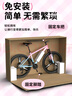 永久（FOREVER）山地自行車女士學(xué)生簡約內(nèi)走線山地鋼鋁合金單車男女士成人初中大 【送貨到家】青春粉-輻條鋁架 26寸【適合身高：160-180cm】 27速【品牌變速+可鎖減震】 曬單實拍圖