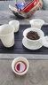 鈺銓龍門 羊脂玉瓷茶具套裝 中國(guó)白瓷素?zé)邫n馬蹄蓋碗套組功夫茶具禮盒裝 蓋碗+迎福杯套組 曬單實(shí)拍圖