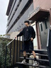 洛夫倫特大碼休閑短褲男胖子夏季寬松百搭五分褲加肥加大戶外工裝運動褲 黑色 5XL 適合215到235斤 曬單實拍圖