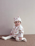 歐孕嬰兒包屁衣夏季寶寶衣服女寶翻領(lǐng)純棉哈衣嬰幼兒外出長(cháng)袖爬服 紅蘋(píng)果園【7A抗菌-100%棉】 59cm 曬單實(shí)拍圖