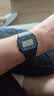 卡西歐（CASIO）手表男多功能運動戶外LED方形防水情侶W-217H-1A 217HM-7B 電子表 F-91W-1D藍色邊框 【附加貼膜】 曬單實拍圖