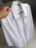 杉杉【可機洗羊毛】免燙襯衫男長(cháng)袖休閑商務(wù)高端易打理襯衣 白色 40 曬單實(shí)拍圖