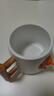 創(chuàng  )意陶瓷馬克杯個(gè)性可愛(ài)杯帶蓋勺情侶咖啡杯子水杯柴犬杯子圣誕元旦情人節生日禮物 白色-柴犬頭【杯蓋＋杯勺】 曬單實(shí)拍圖