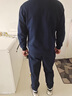 皮爾卡丹（pierre cardin）休閑運動套裝男春秋寬松跑步大碼中老年爸爸運動服三件套 8923款-黑色+直筒褲 兩件套 2XL 180(建議145-165斤左右穿) 曬單實拍圖