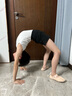 s.lemon兒童舞蹈服 錦氨背心連體舞蹈服男童透氣形體基訓(xùn)藝考練功體操服 白色 150 曬單實(shí)拍圖