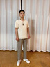 愛(ài)步蝶夏季新款男鞋透氣低幫網(wǎng)鞋跑步運動(dòng)鞋輕巧熱酷 白色 39 曬單實(shí)拍圖