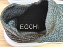 宜馳（EGCHI）休閑鞋男女士運動(dòng)透氣健步鞋軟底網(wǎng)面一腳蹬懶人鞋 J30 黑色 38 曬單實(shí)拍圖